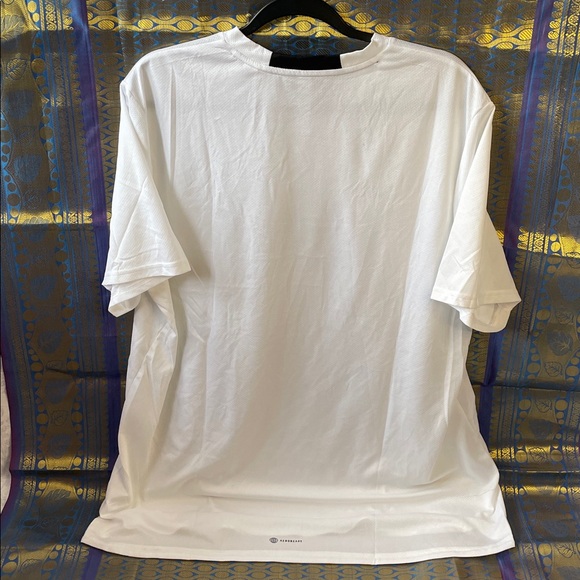 NWOT Adidas White Short-Sleeve Logo Tee.  Men’s Size XL - Picture 2 of 5